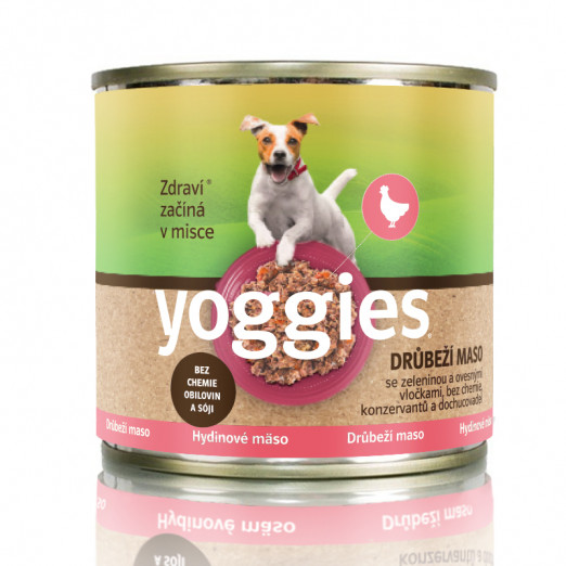 200g Yoggies drůbeží konzerva se zeleninou a ovesnými vločkami