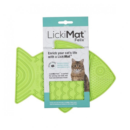LickiMat Felix Cat lízací podložka, zelená