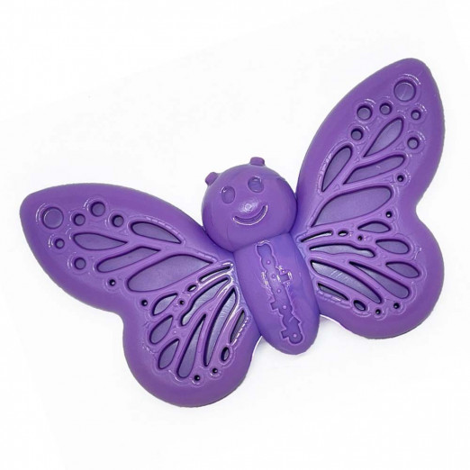 SodaPup Nylonový motýl, kousací - fialový 17,1 cm x 9,5 cm