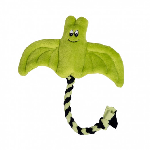 Plyšová hračka pro psa – netopýr, zelená