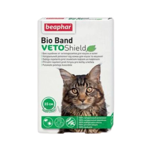 Beaphar Obojek pro kočky antiparazitní Bio Band Plus VetoSh. 35cm