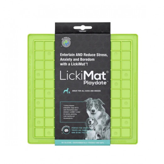 LickiMat Playdate lízací podložka 20x20cm zelená