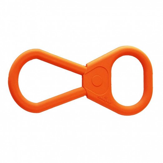 SodaPup Otvírák, odolná gumová přetahovací hračka pro psy – oranžová