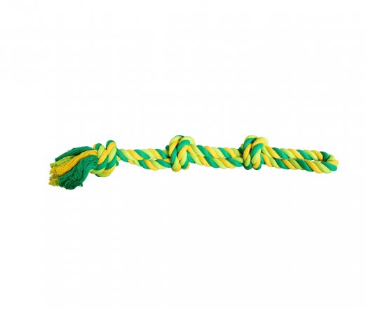 Trixie dvojité bavlněné lano se třemi knoty 450g/60cm