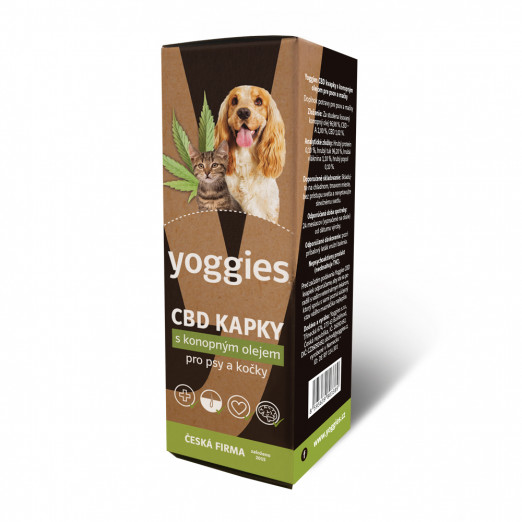 Yoggies CBD olej (kapky) 3,2 % pro psy a kočky 10ml