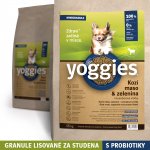15kg Yoggies Kozí maso&zelenina, hypoalergenní minigranule lisované za studena s probiotiky