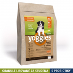 2 kg, MINIGRANULE Yoggies Active, kachna a zvěřina, granule lisované za studena s probiotiky