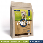 2kg Yoggies Kozí maso&zelenina, hypoalergenní granule lisované za studena s probiotiky