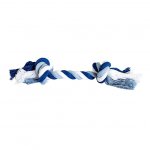 Uzel Trixie HIP HOP bavlněný 2 knoty 20 cm/55 g - modrá, bílá